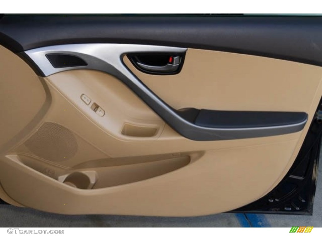 2013 Elantra GLS - Black / Beige photo #27