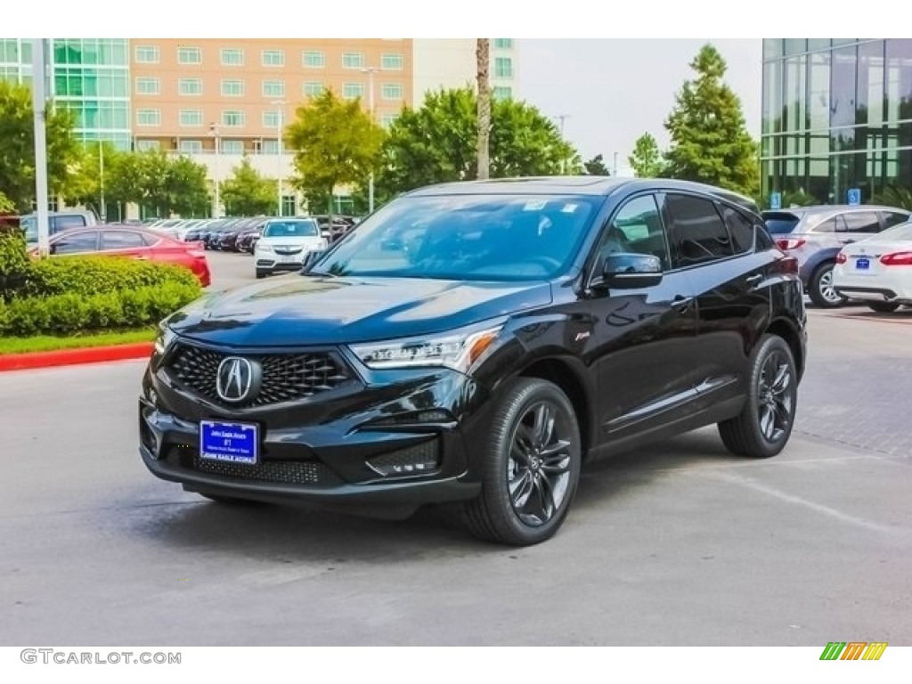 Majestic Black Pearl 2019 Acura RDX A-Spec Exterior Photo #129101790