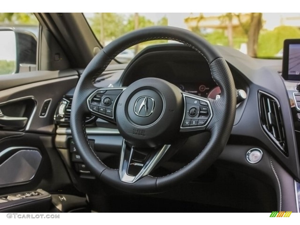2019 Acura RDX A-Spec Ebony Steering Wheel Photo #129102263