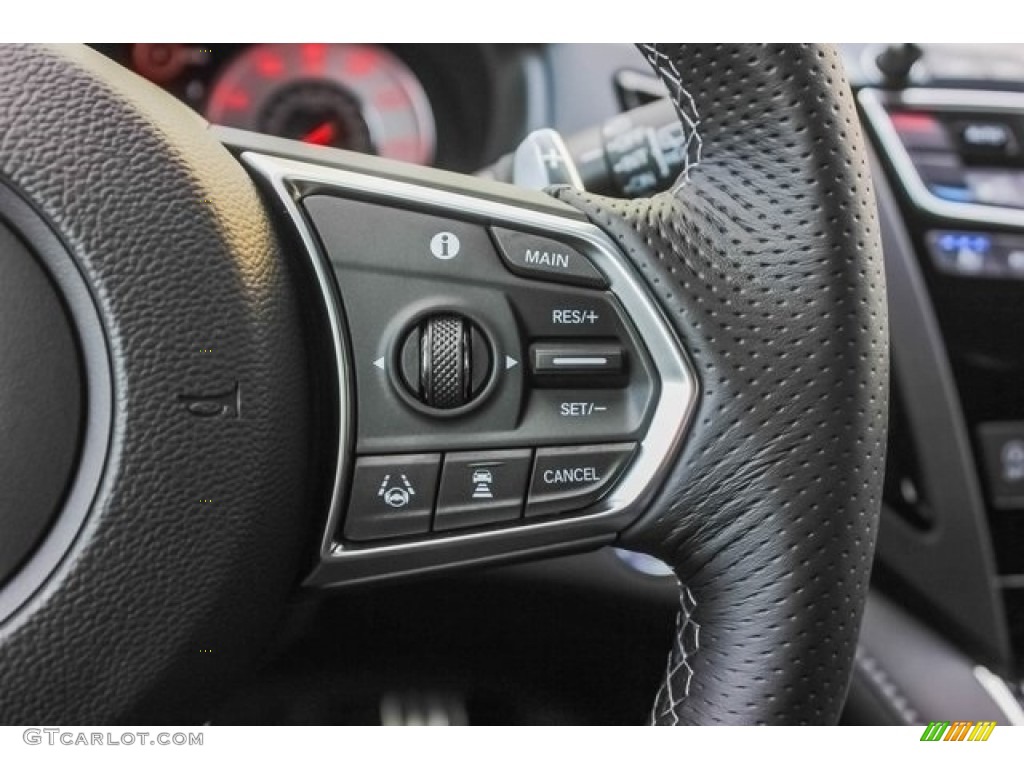 2019 Acura RDX A-Spec Ebony Steering Wheel Photo #129102444
