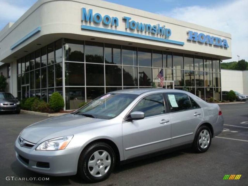 2006 Accord LX Sedan - Alabaster Silver Metallic / Black photo #1