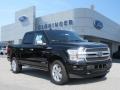 2018 Shadow Black Ford F150 Platinum SuperCrew 4x4  photo #1