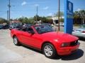2007 Torch Red Ford Mustang V6 Deluxe Convertible  photo #7