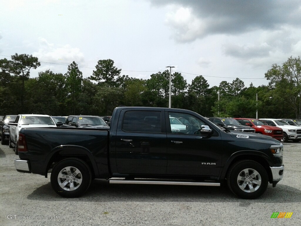 2019 1500 Laramie Crew Cab - Maximum Steel Metallic / Black photo #6