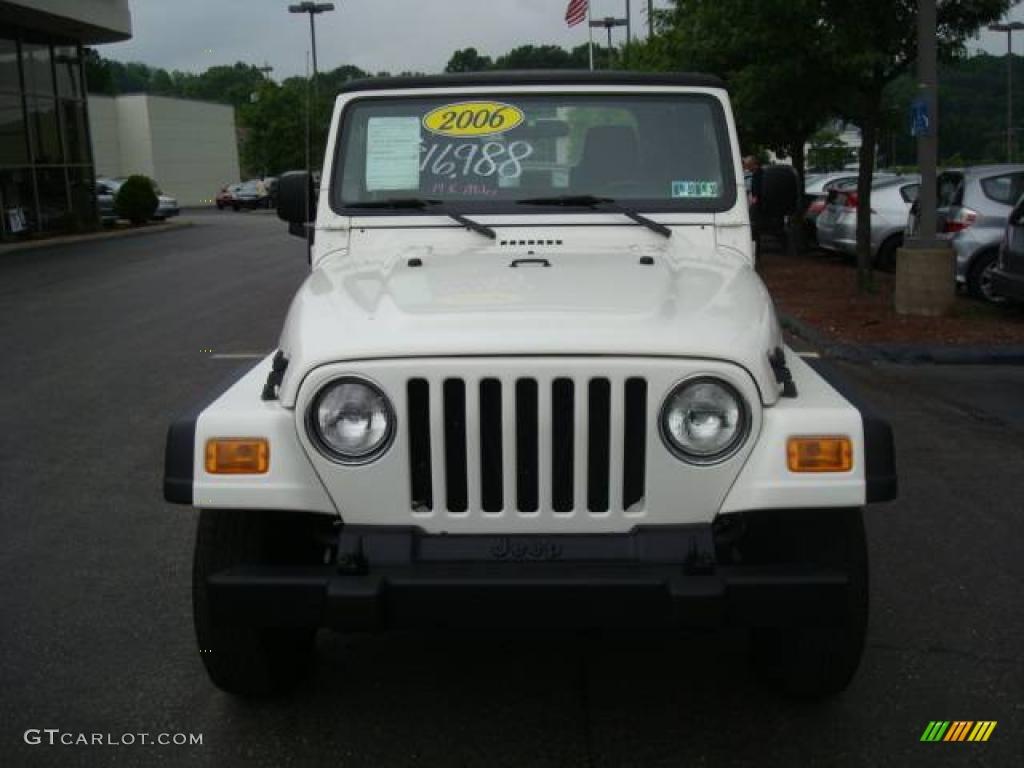 2006 Wrangler X 4x4 - Stone White / Dark Slate Gray photo #6