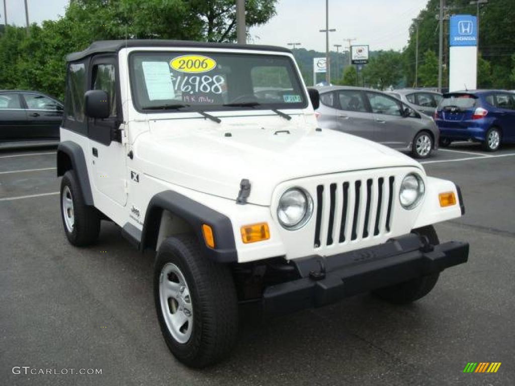 2006 Wrangler X 4x4 - Stone White / Dark Slate Gray photo #7