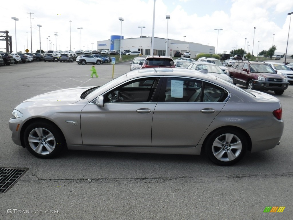 2012 5 Series 528i xDrive Sedan - Cashmere Silver Metallic / Venetian Beige photo #8