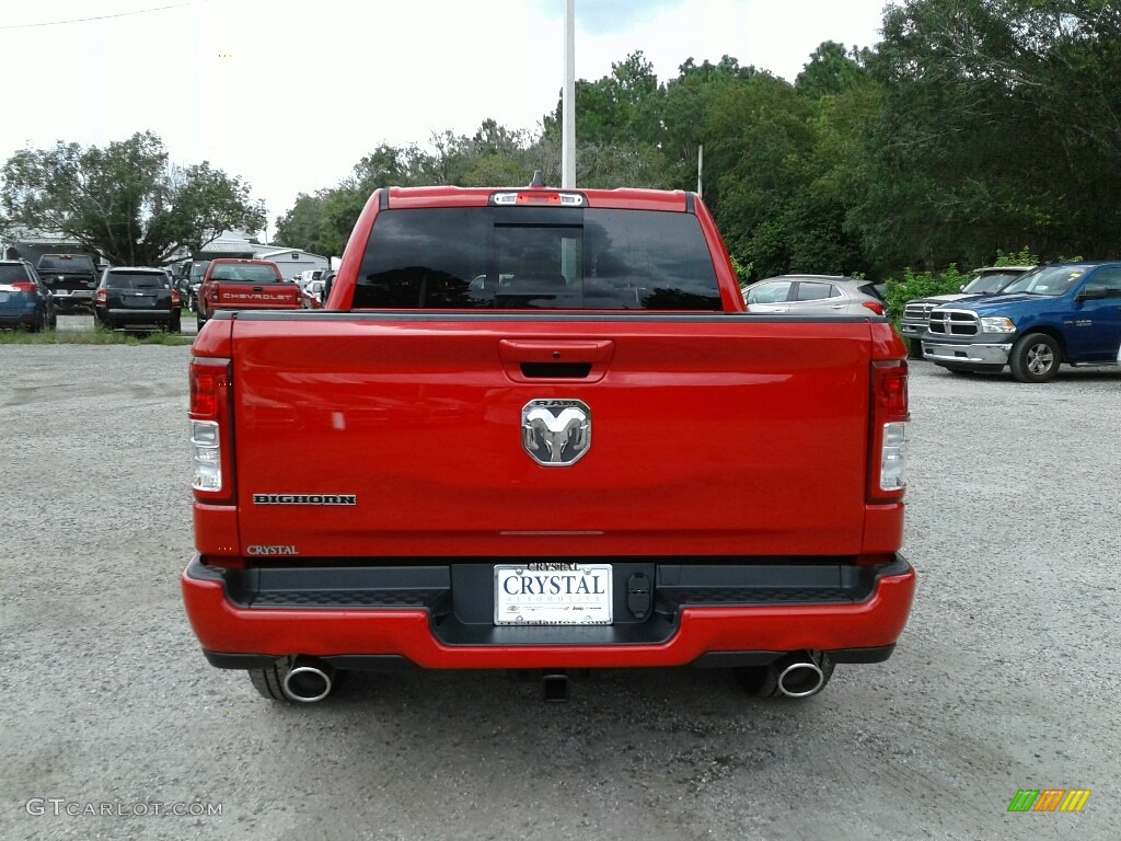 2019 1500 Big Horn Crew Cab - Flame Red / Black/Diesel Gray photo #4