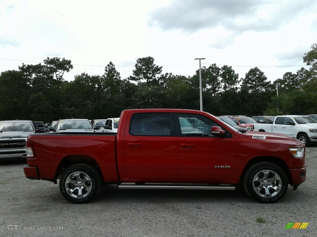 2019 1500 Big Horn Crew Cab - Flame Red / Black/Diesel Gray photo #6