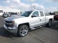 2019 Silver Ice Metallic Chevrolet Silverado LD LT Double Cab 4x4  photo #1