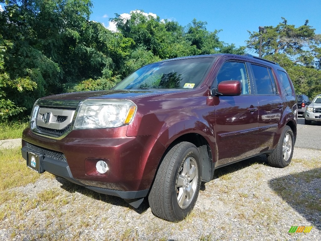 2011 Pilot EX-L 4WD - Dark Cherry Pearl / Gray photo #1