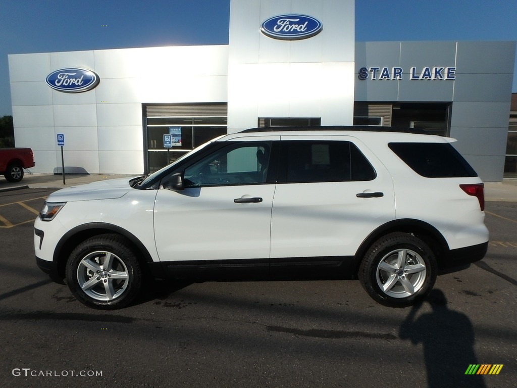 2018 Explorer 4WD - Oxford White / Medium Stone photo #9