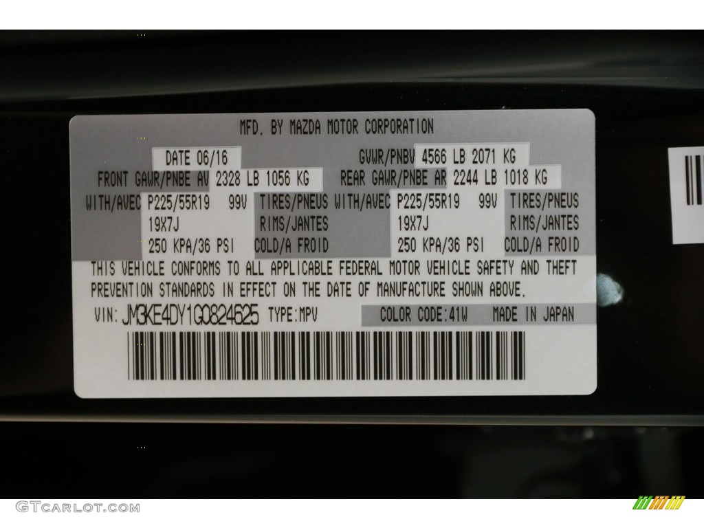 2016 CX-5 Grand Touring AWD - Jet Black Mica / Black photo #24