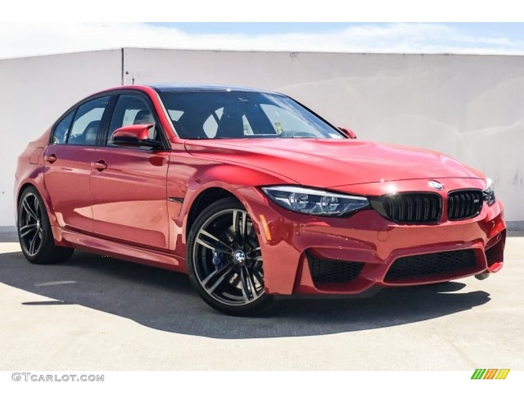 Imola Red 2018 BMW M3 Sedan Exterior Photo #129131459