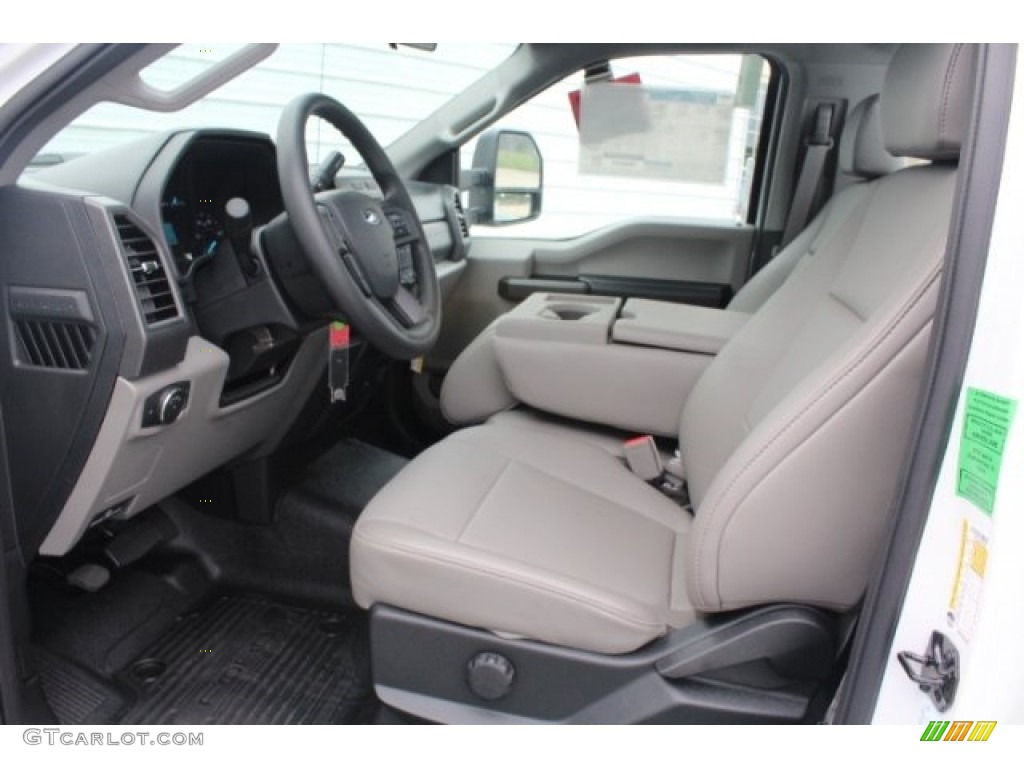 Earth Gray Interior 2019 Ford F250 Super Duty XL Regular Cab Photo #129135317
