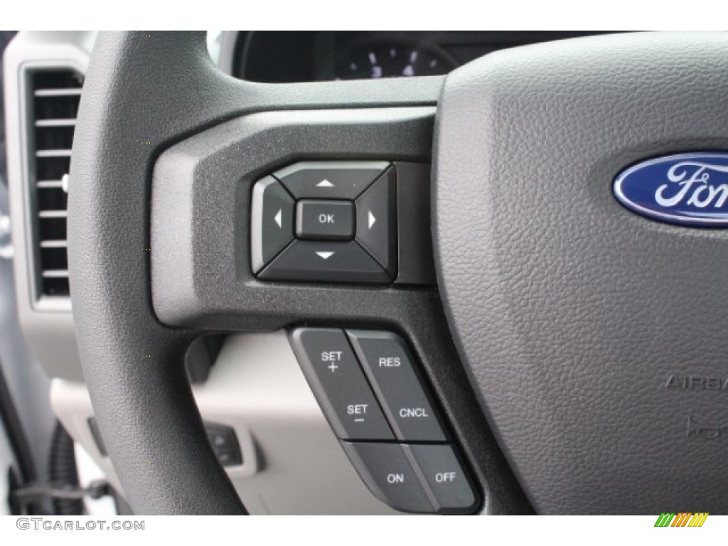 2019 Ford F250 Super Duty XL Regular Cab Earth Gray Steering Wheel Photo #129135365