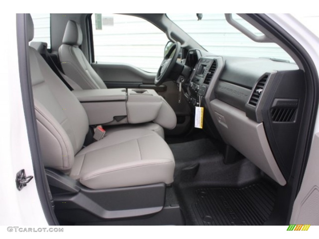 Earth Gray Interior 2019 Ford F250 Super Duty XL Regular Cab Photo #129135479