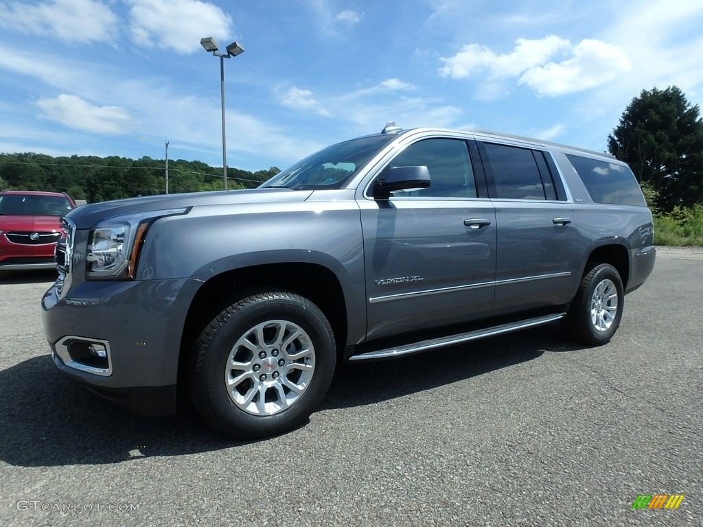 Satin Steel Metallic 2019 GMC Yukon XL SLT 4WD Exterior Photo #129135854