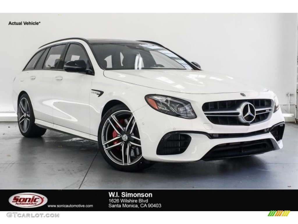 2018 E AMG 63 S 4Matic Wagon - Polar White / Black photo #1