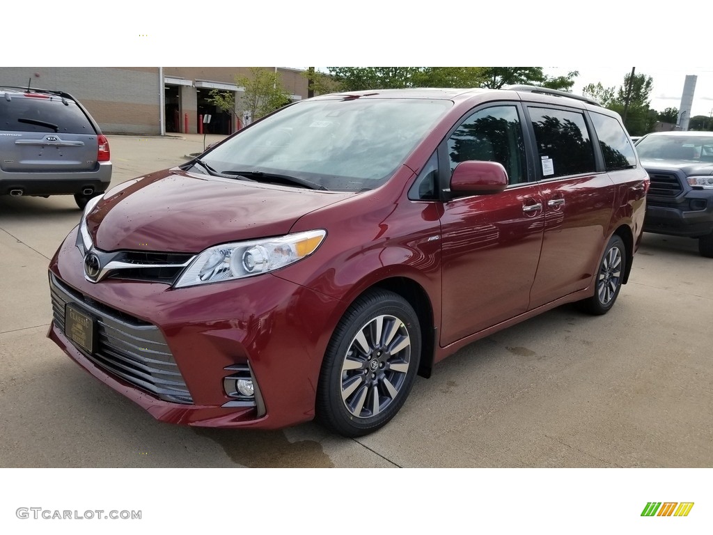 Salsa Red Pearl 2019 Toyota Sienna XLE AWD Exterior Photo #129138269