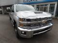 2019 Silver Ice Metallic Chevrolet Silverado 3500HD LTZ Crew Cab 4x4  photo #3