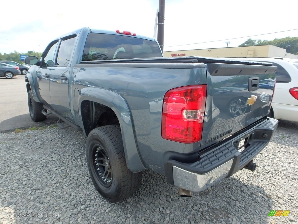 2009 Silverado 1500 Crew Cab 4x4 - Blue Granite Metallic / Dark Titanium photo #2