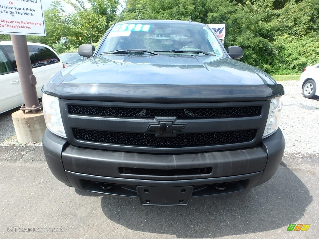 2009 Silverado 1500 Crew Cab 4x4 - Blue Granite Metallic / Dark Titanium photo #6