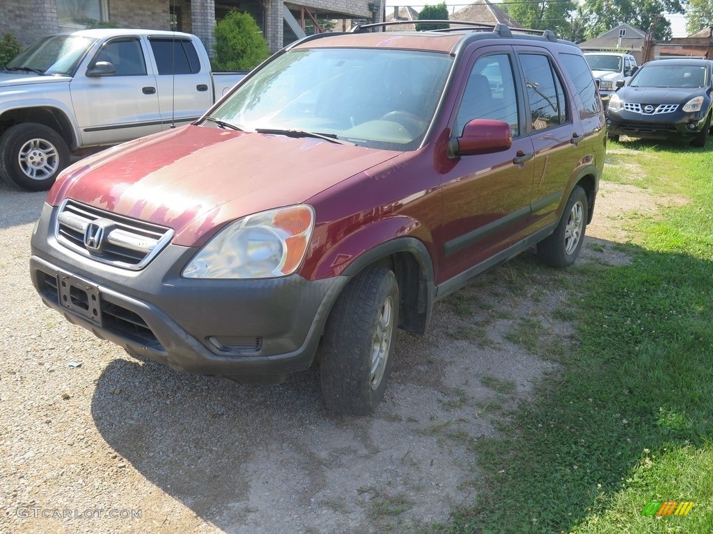 2002 CR-V EX 4WD - Chianti Red Pearl / Black photo #5