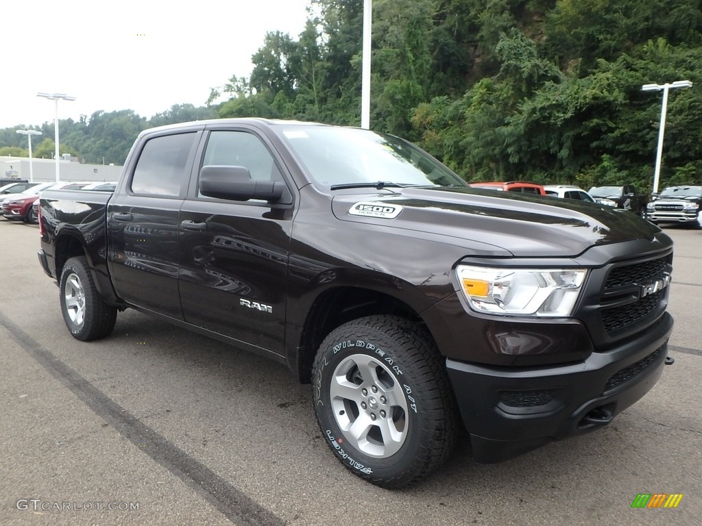 2019 1500 Tradesman Crew Cab 4x4 - Rugged Brown Pearl / Black photo #7
