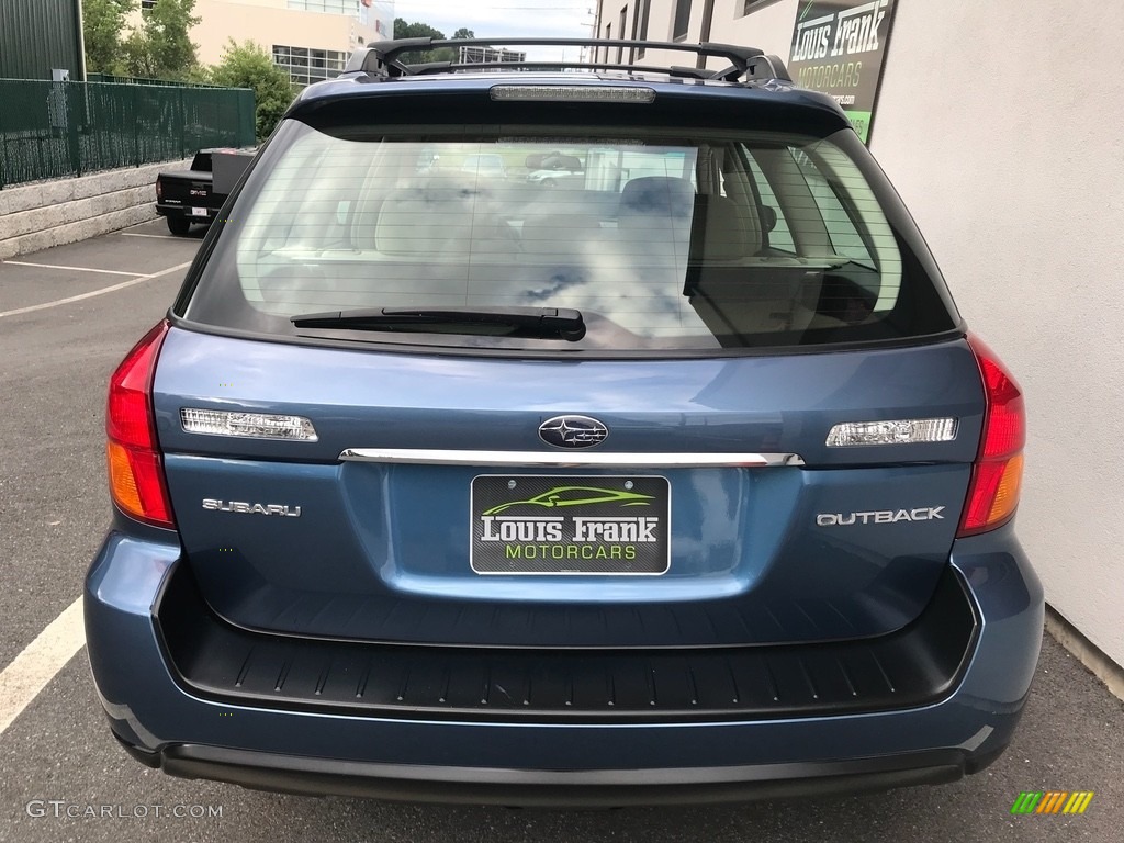 2007 Outback 2.5i Wagon - Newport Blue Pearl / Warm Ivory Tweed photo #8