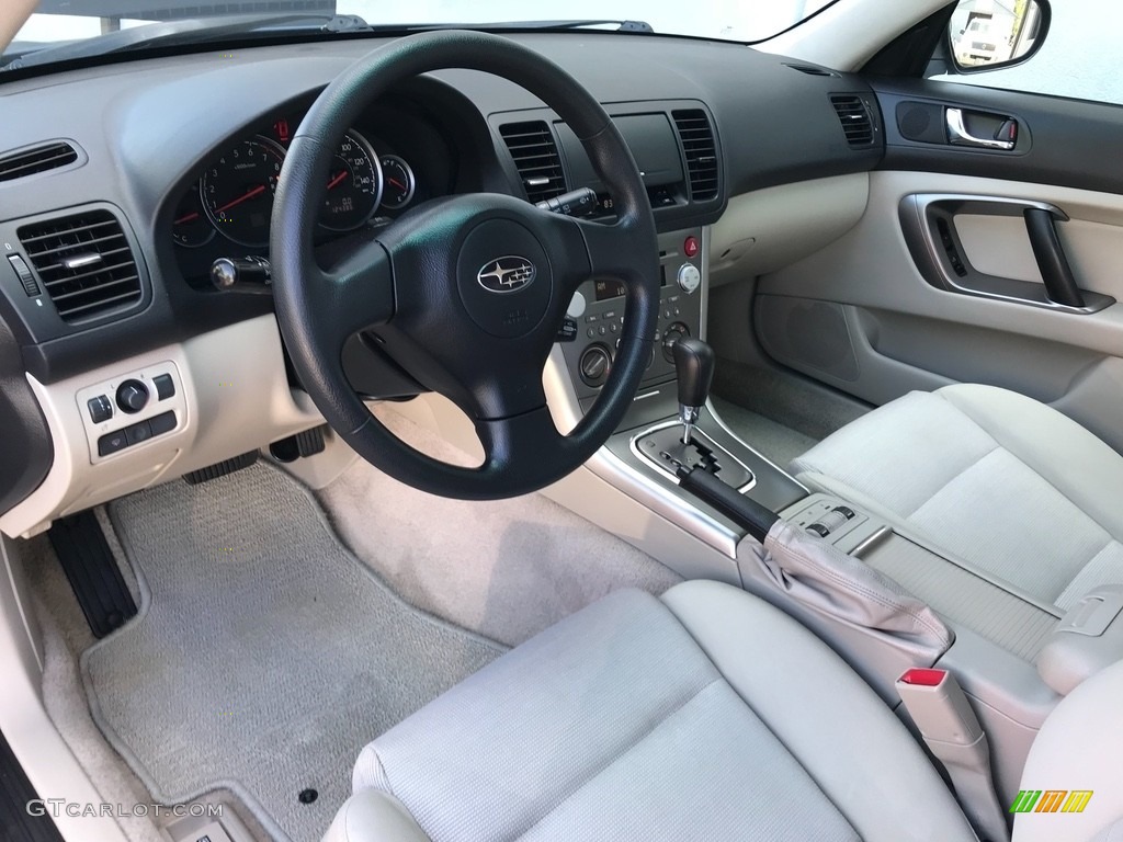 2007 Outback 2.5i Wagon - Newport Blue Pearl / Warm Ivory Tweed photo #9