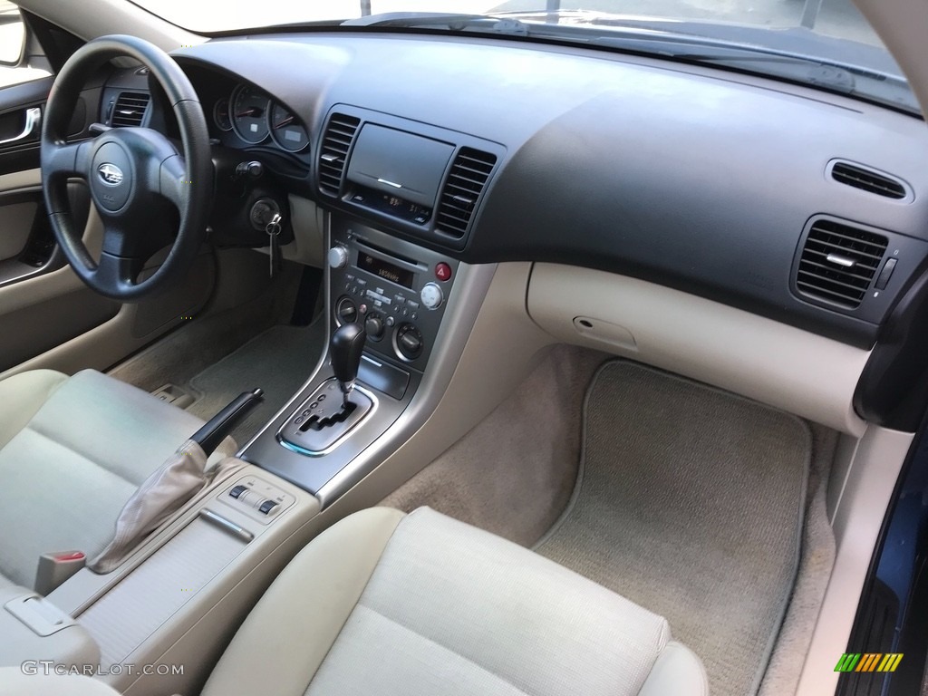 2007 Outback 2.5i Wagon - Newport Blue Pearl / Warm Ivory Tweed photo #10
