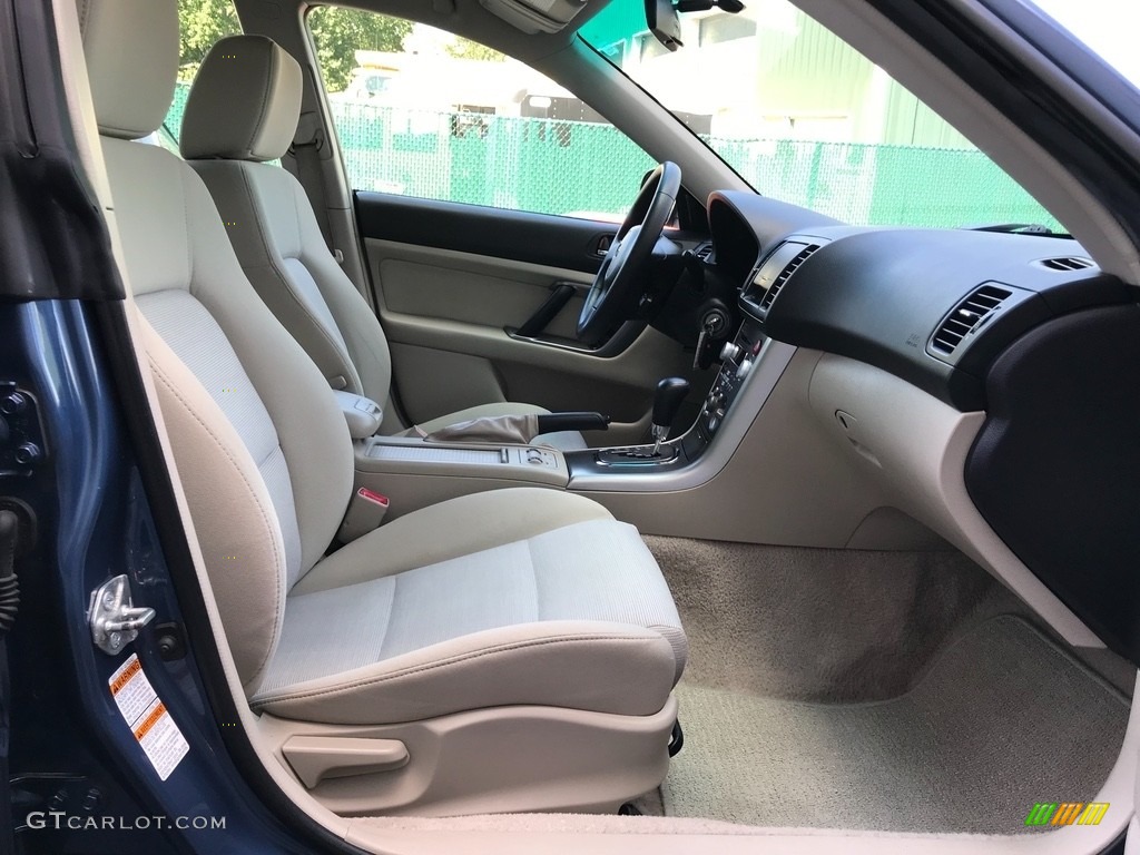 2007 Outback 2.5i Wagon - Newport Blue Pearl / Warm Ivory Tweed photo #12