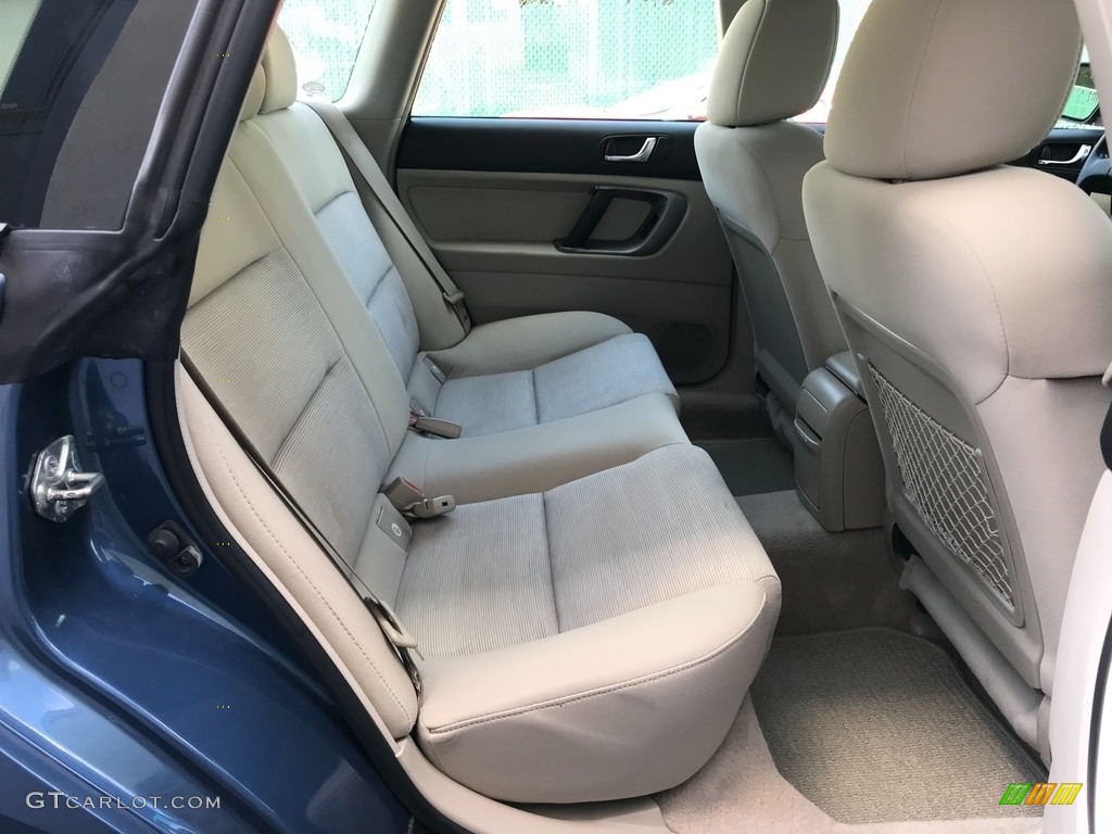 2007 Outback 2.5i Wagon - Newport Blue Pearl / Warm Ivory Tweed photo #14