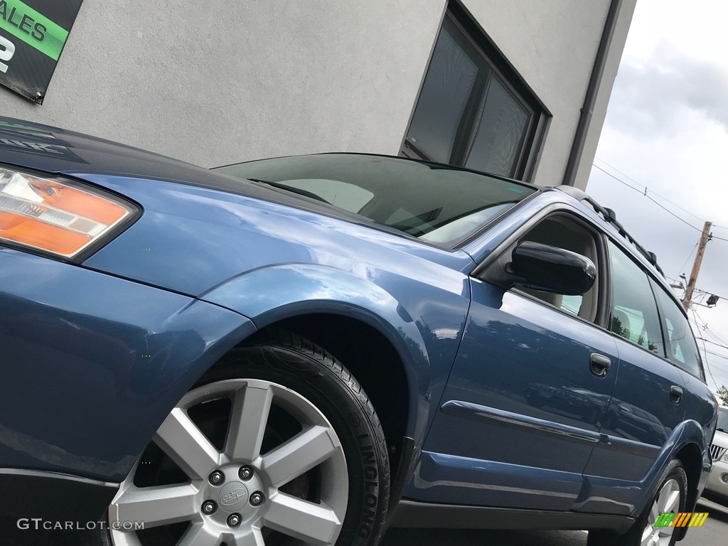 2007 Outback 2.5i Wagon - Newport Blue Pearl / Warm Ivory Tweed photo #19