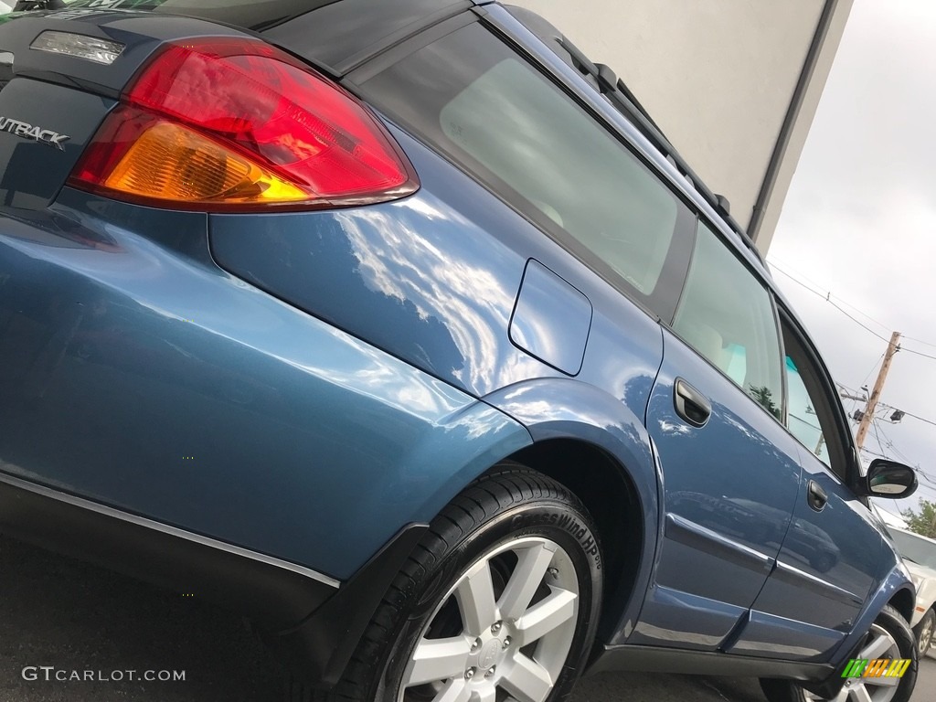 2007 Outback 2.5i Wagon - Newport Blue Pearl / Warm Ivory Tweed photo #20