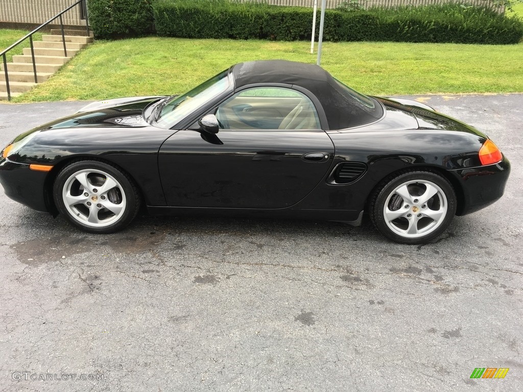 2002 Boxster  - Black / Savanna Beige photo #2