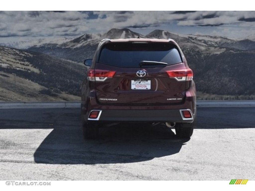 2018 Highlander Limited AWD - Ooh La La Rouge Mica / Saddle Tan photo #4