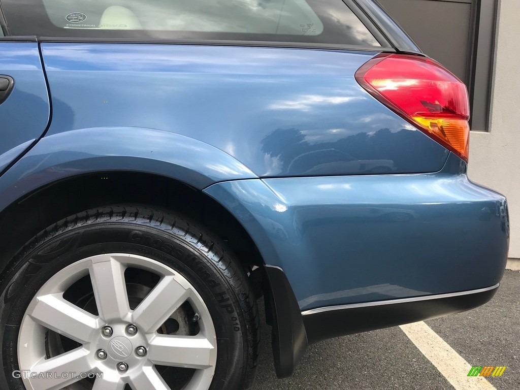 2007 Outback 2.5i Wagon - Newport Blue Pearl / Warm Ivory Tweed photo #32