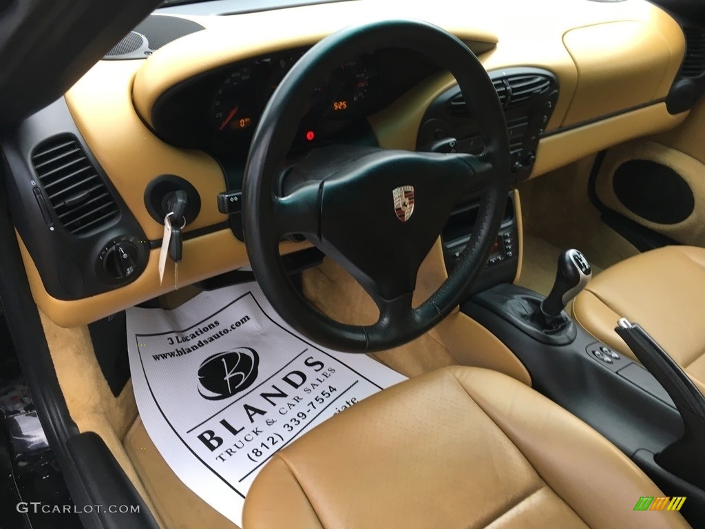 2002 Boxster  - Black / Savanna Beige photo #24