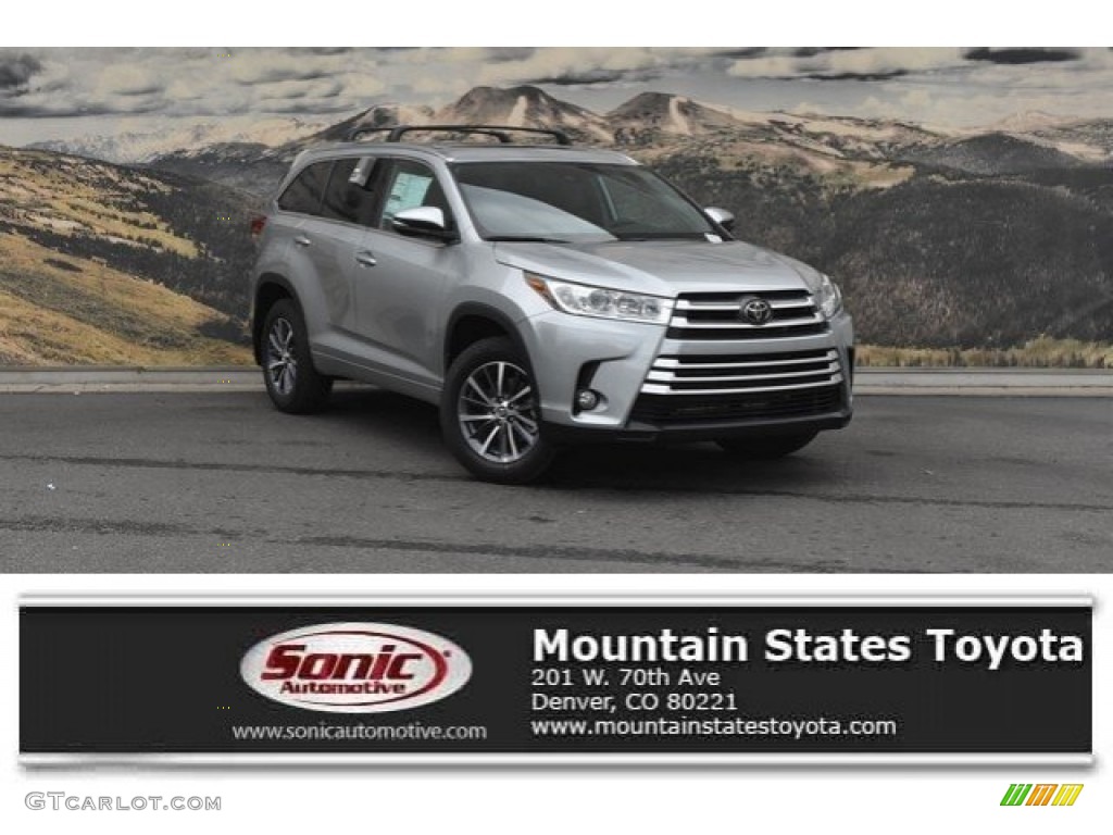 2018 Highlander SE AWD - Celestial Silver Metallic / Black photo #1