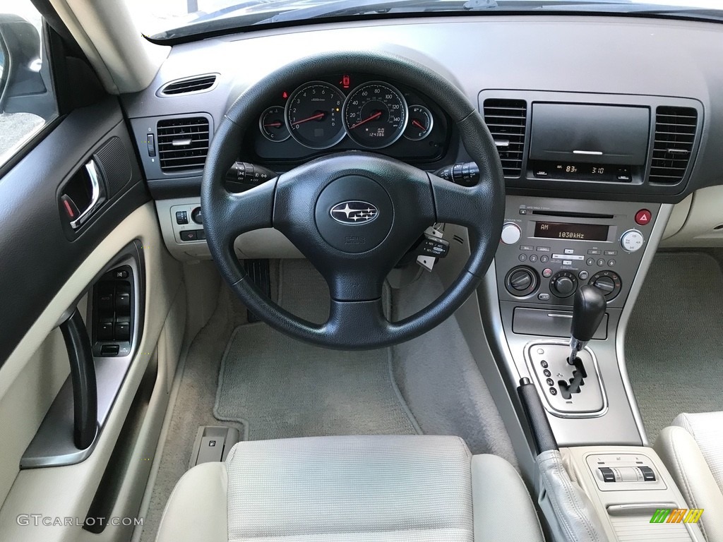2007 Outback 2.5i Wagon - Newport Blue Pearl / Warm Ivory Tweed photo #47