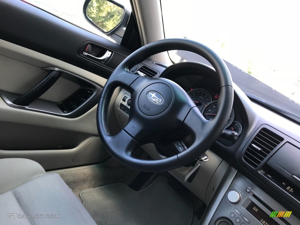 2007 Outback 2.5i Wagon - Newport Blue Pearl / Warm Ivory Tweed photo #49