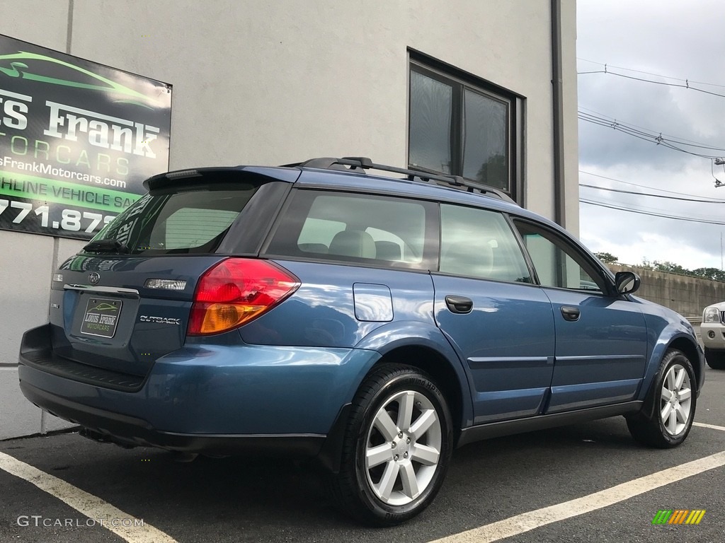 2007 Outback 2.5i Wagon - Newport Blue Pearl / Warm Ivory Tweed photo #115