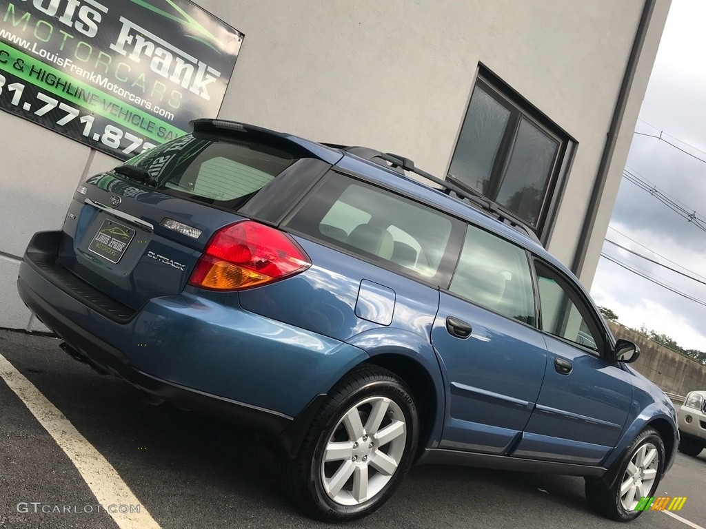 2007 Outback 2.5i Wagon - Newport Blue Pearl / Warm Ivory Tweed photo #119