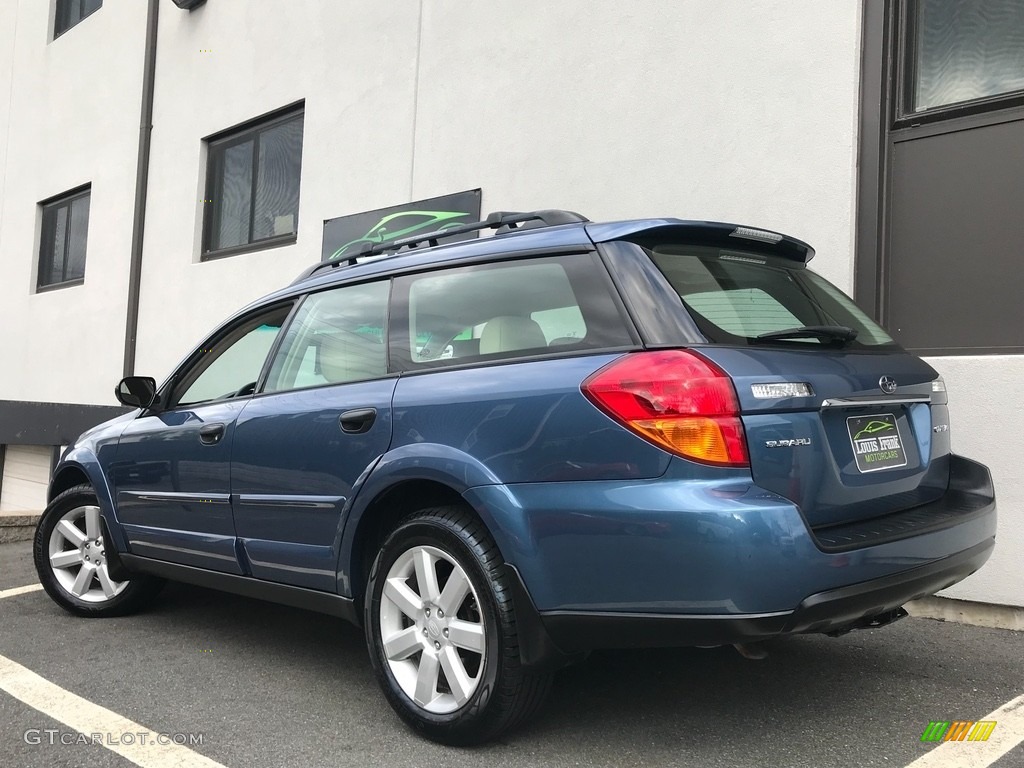 2007 Outback 2.5i Wagon - Newport Blue Pearl / Warm Ivory Tweed photo #124