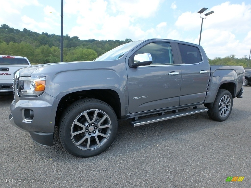 Satin Steel Metallic 2019 GMC Canyon Denali Crew Cab 4WD Exterior Photo #129149037