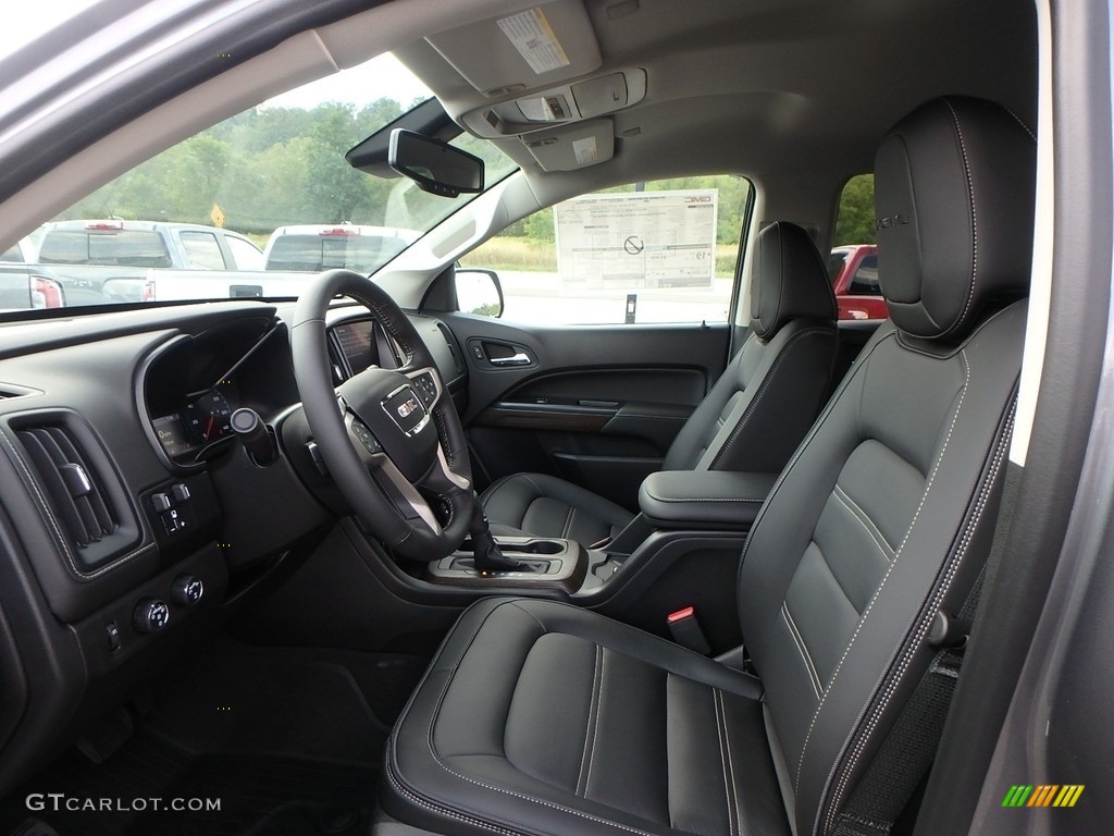 Jet Black Interior 2019 GMC Canyon Denali Crew Cab 4WD Photo #129149271