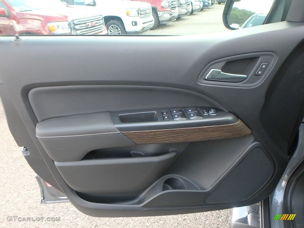 2019 GMC Canyon Denali Crew Cab 4WD Jet Black Door Panel Photo #129149342