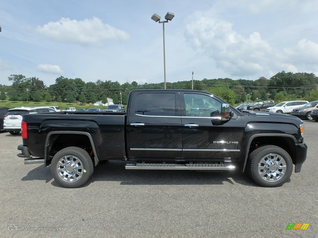 Onyx Black 2019 GMC Sierra 2500HD Denali Crew Cab 4WD Exterior Photo #129149619